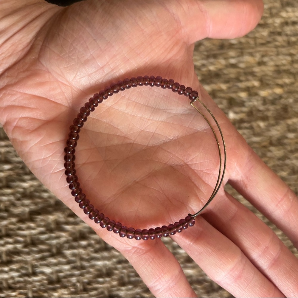 ALEX & ANI Purple Beaded Bracelet